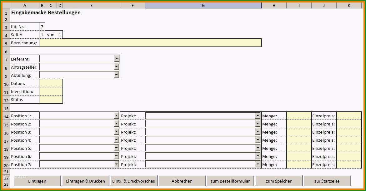 16 bestellung vorlage excel