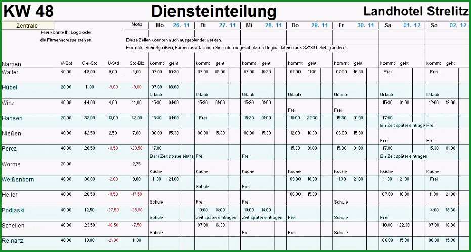 excel vorlage personalplanung kostenlos euhamb