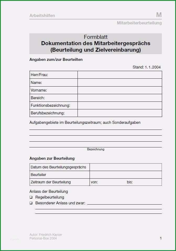 mitarbeitergesprach fragebogen vorlage