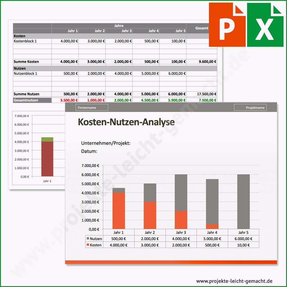 8 kosten nutzen analyse excel vorlage