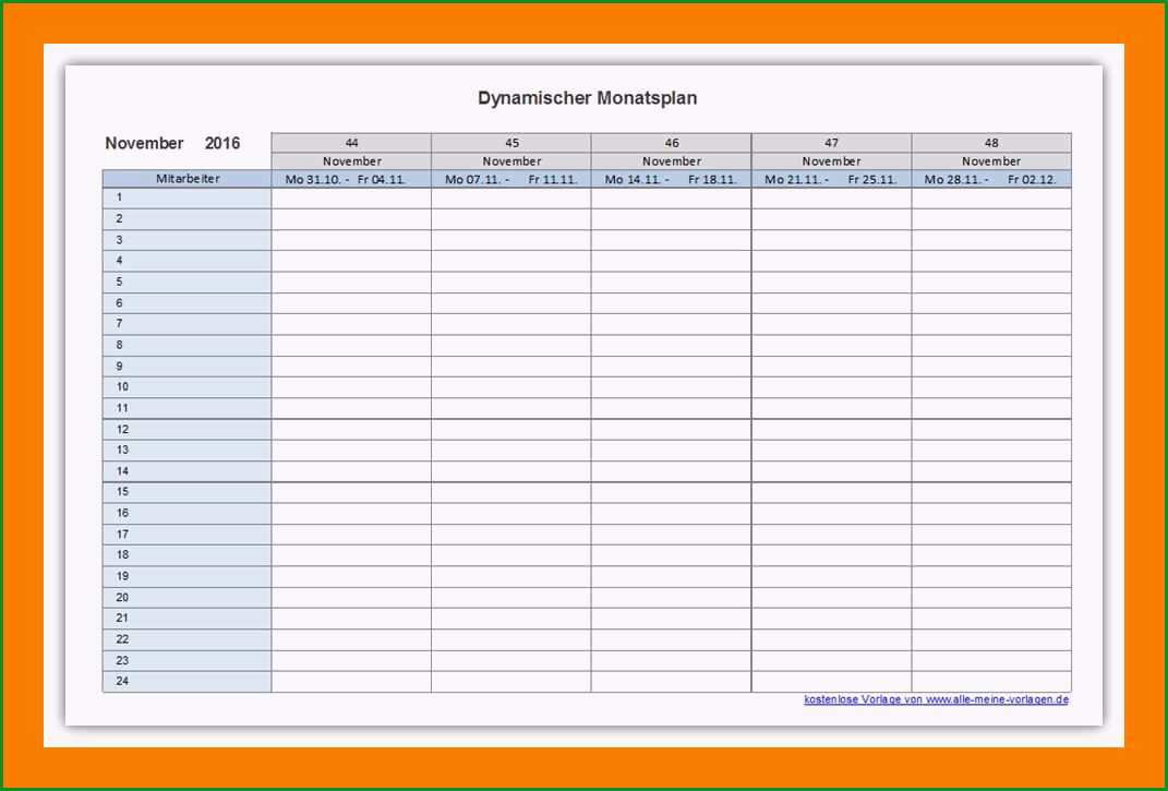 9 wochenplaner vorlage kostenlos