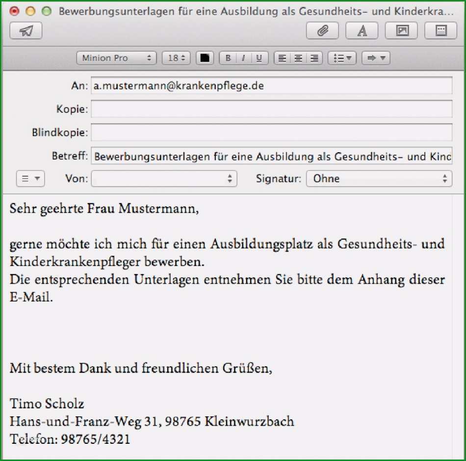 akzeptabel bewerbung email anschreiben beispiel 8