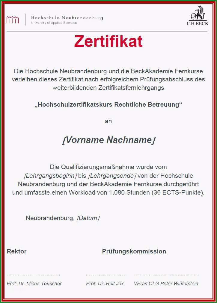 berufsbetreuer hochschulzertifikat