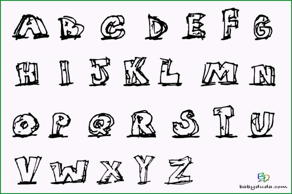 Bemerkenswert Buchstaben Ausmalen Alphabet Malvorlagen A Z