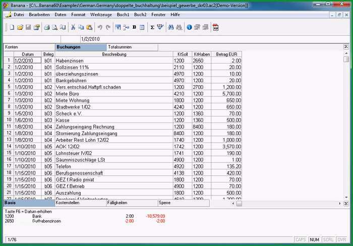 doppelte buchhaltung excel vorlage kostenlos