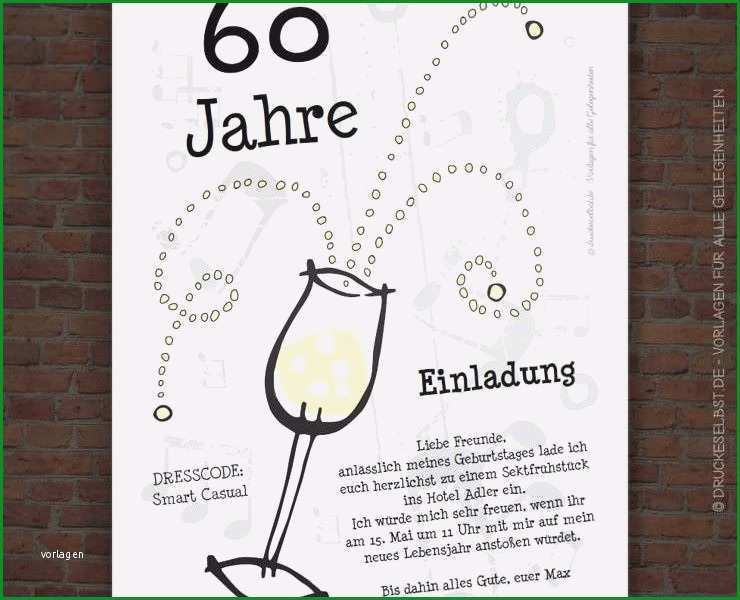 Bemerkenswert Einladungskarten Zum 60 Geburtstag Vorlagen Kostenlos