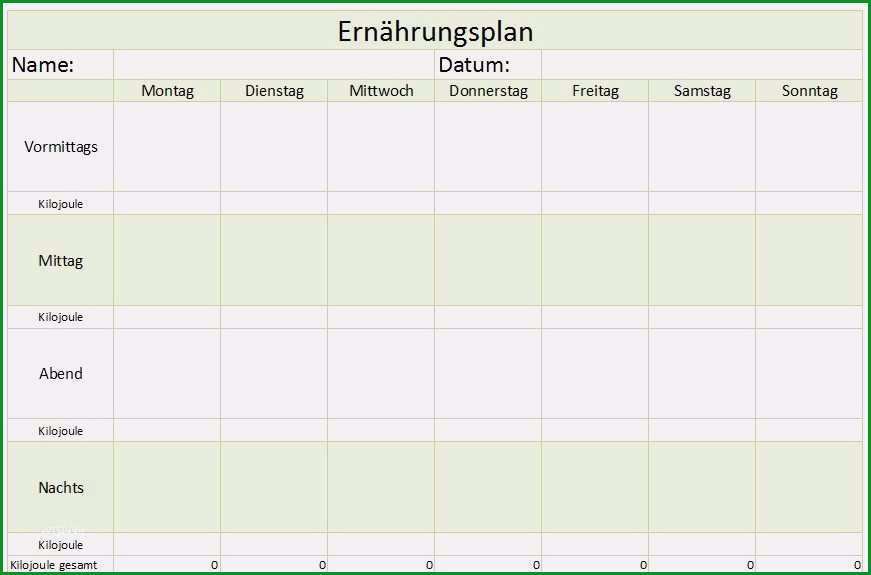 ernahrungstagebuch vorlage schonste ernahrungsplan zum ausdrucken ac17