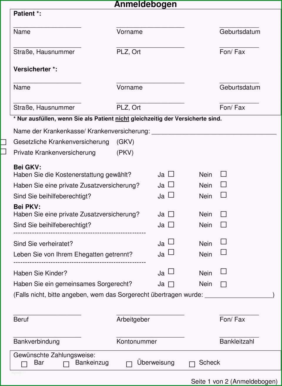 erstattung zahnreinigung vorlage tolle erstattungsformular vorlage bilder entry level 2