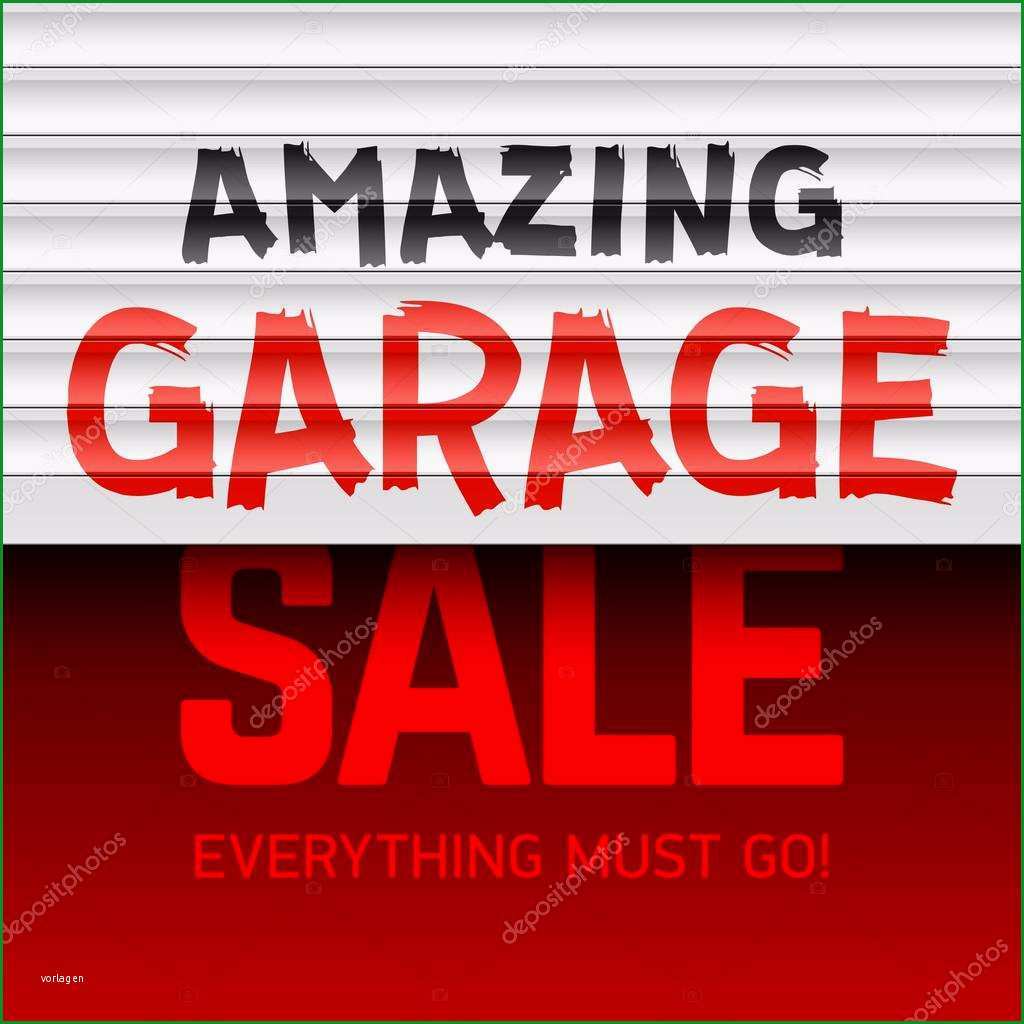 stock illustration amazing garage sale poster template
