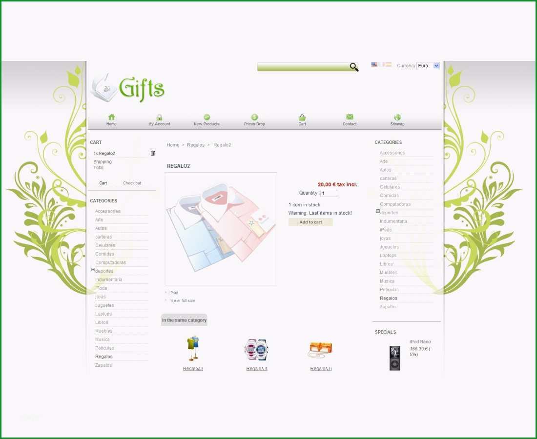 166 ts prestashop template