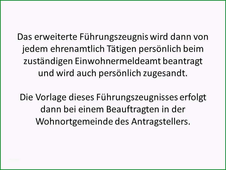 Fantastisch Aufforderung Zur Vorlage Eines Erweiterten Führungszeugnisses Kostenlos Für Sie 8