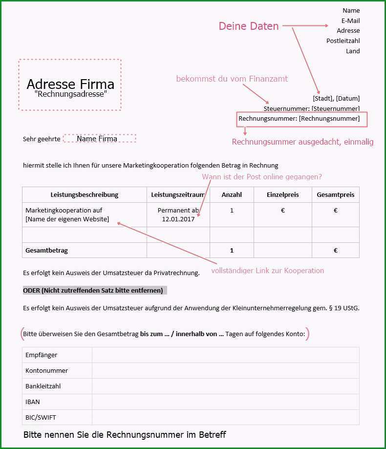 Bemerkenswert How to Blog Eine Rechnung Schreiben Modewunsch