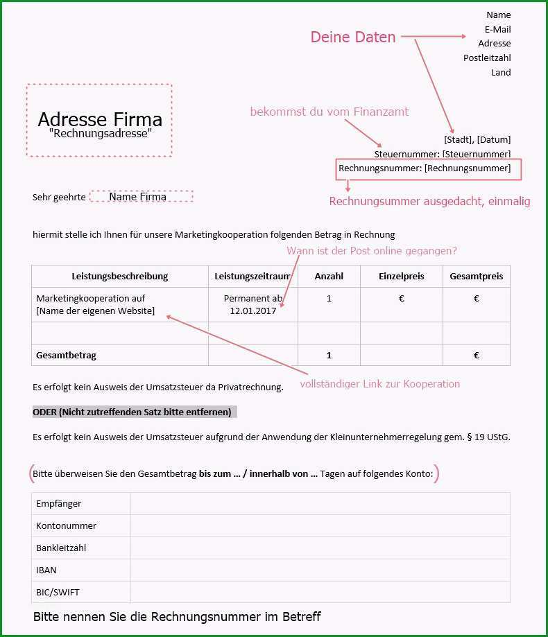 Bemerkenswert How to Blog Eine Rechnung Schreiben Modewunsch