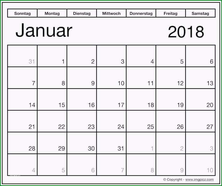 kalender januar 2018 vorlage in pdf excel ms word 3