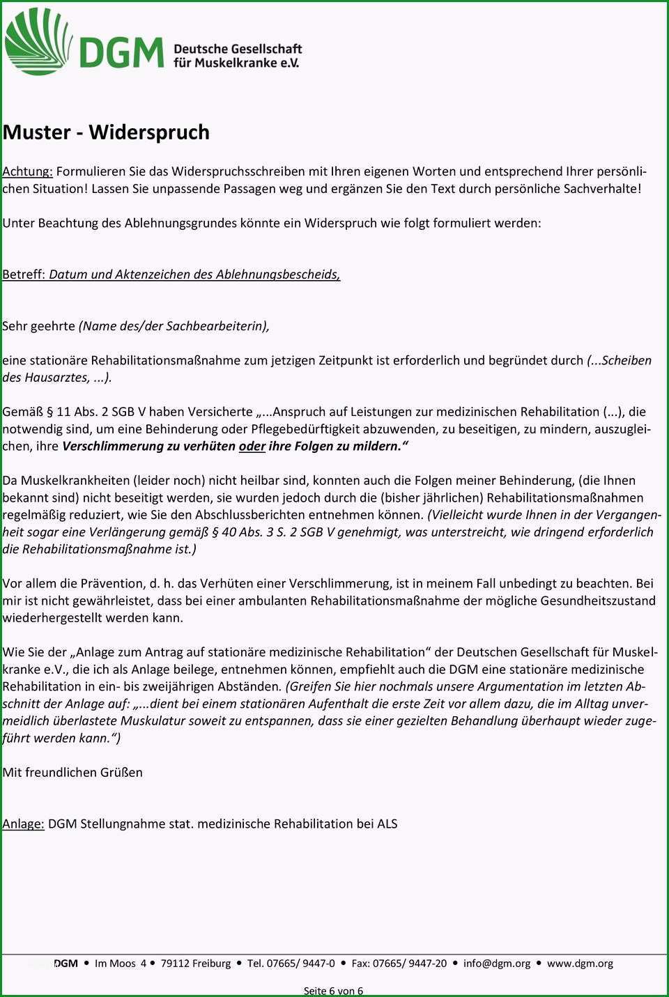 Medizinische rehabilitation antrag und widerspruch