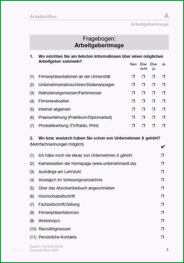 mitarbeitergesprach fragebogen vorlage