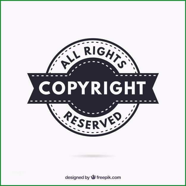Bemerkenswert Moderne Copyright Symbol Vorlage