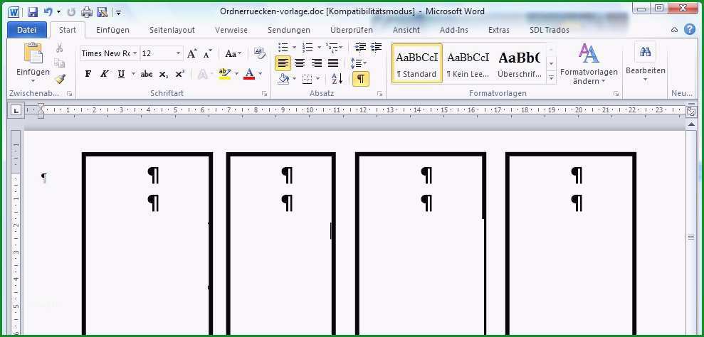 leitz ordnerrucken vorlage word kostenlos