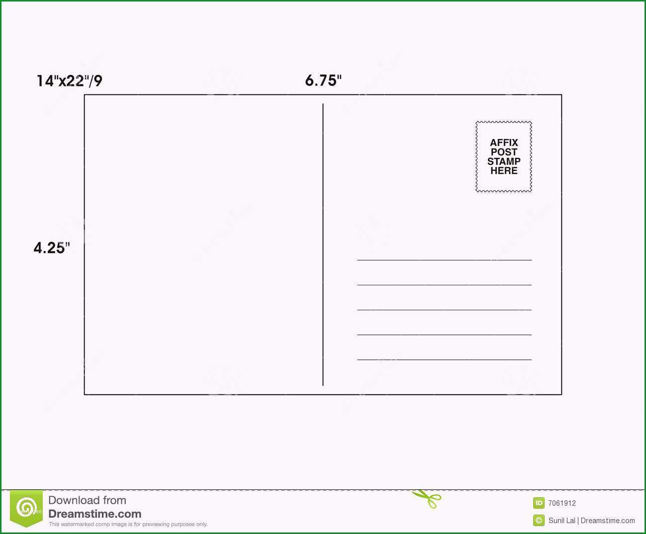 stockfotografie postkarte schablone vektor image