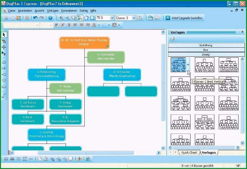 powerpoint vorlage organigramm