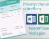 Bemerkenswert Privatrechnung Was Muss Drauf Kostenlose Word Und Excel