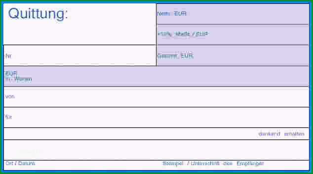 quittung vorlage business template 5