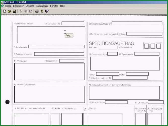 speditionsauftrag vorlage excel