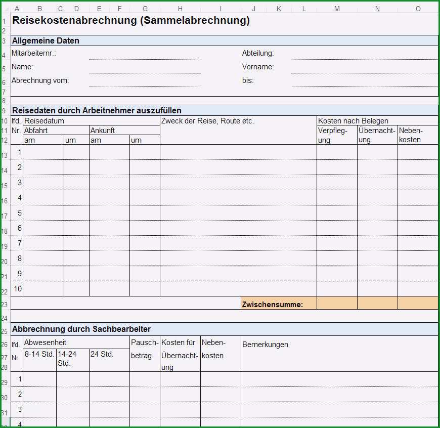 spesenabrechnung vorlage best of beste vorlage fur spesenabrechnung ideen entry level resume