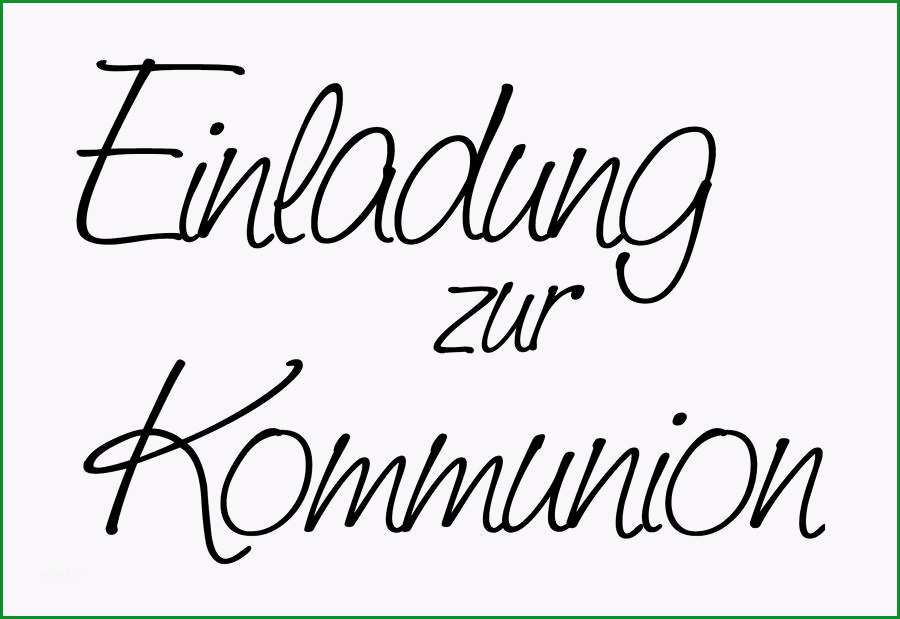 Stempel Einladung zur Kommunion 2