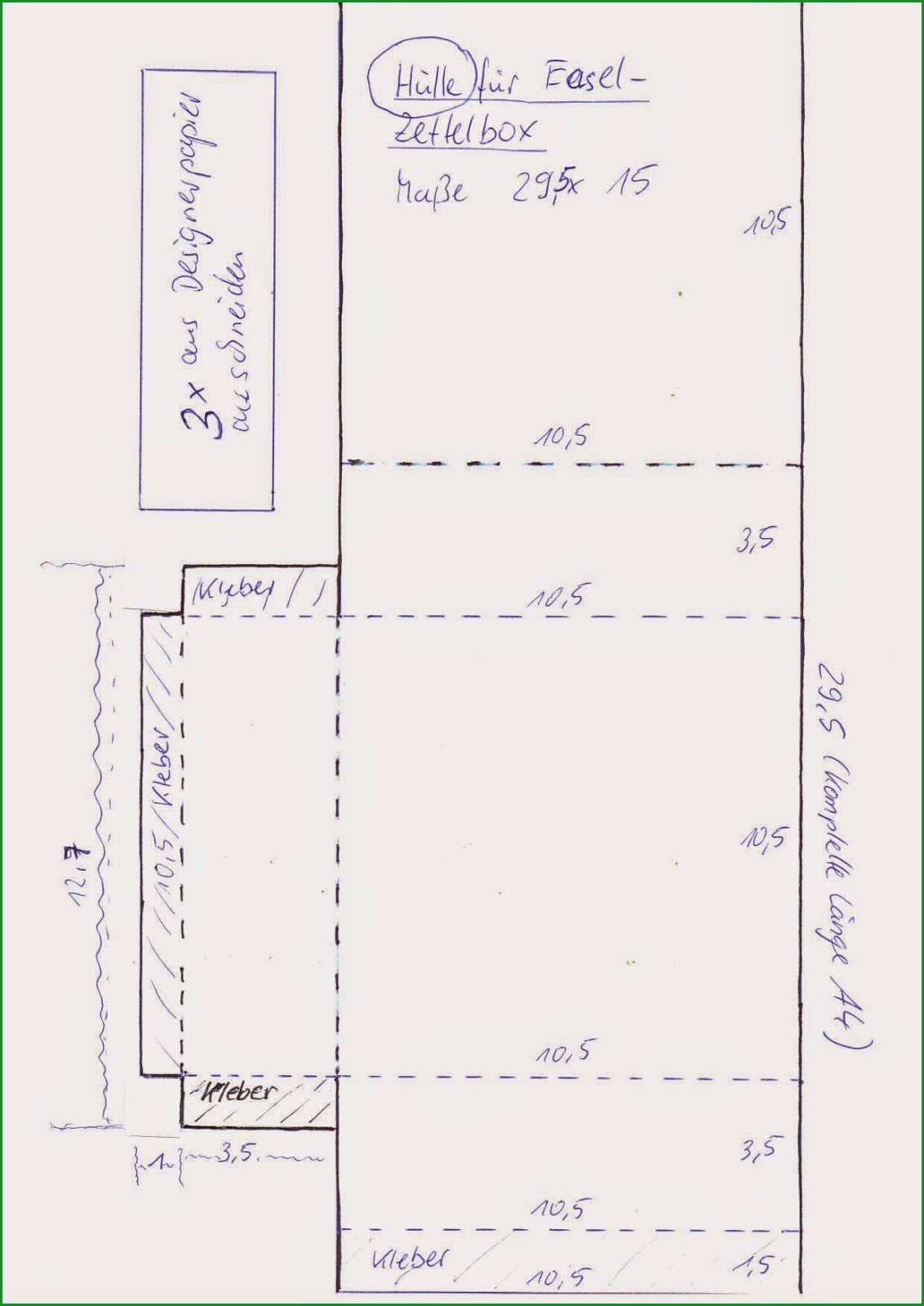 vorlage fur easel notizettelbox mit m=1