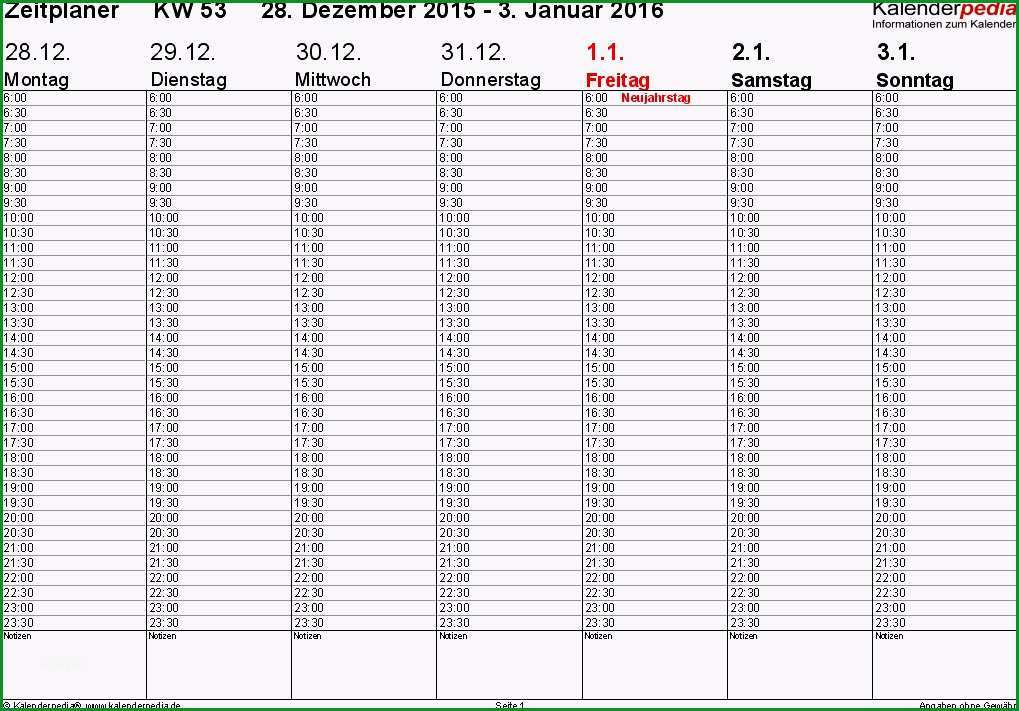 tagesplaner vorlage kostenlos wunderbar wochenkalender 2016 als word vorlagen zum ausdrucken
