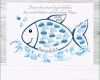 Bemerkenswert Tauffisch Fingerabdruck Taufe Fisch Blau Taufdeko Und