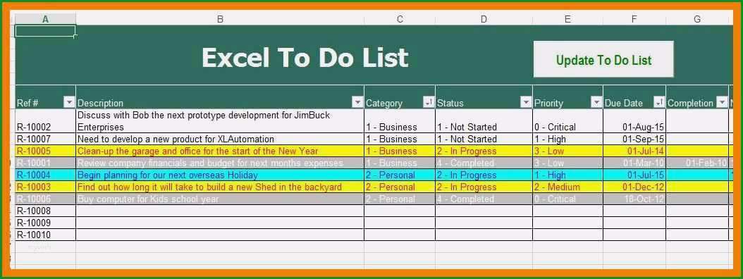 to do liste vorlage excel kostenlos grosartig 11 to do liste excel vorlage