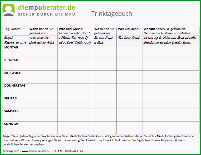 kostenloses trinktagebuch zur vorbereitung auf mpu