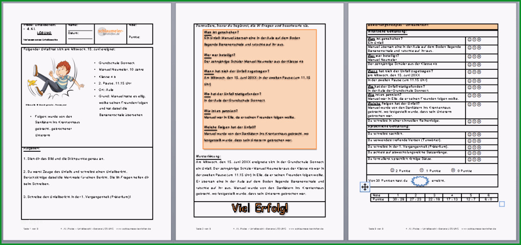 unfallbericht vorlage word