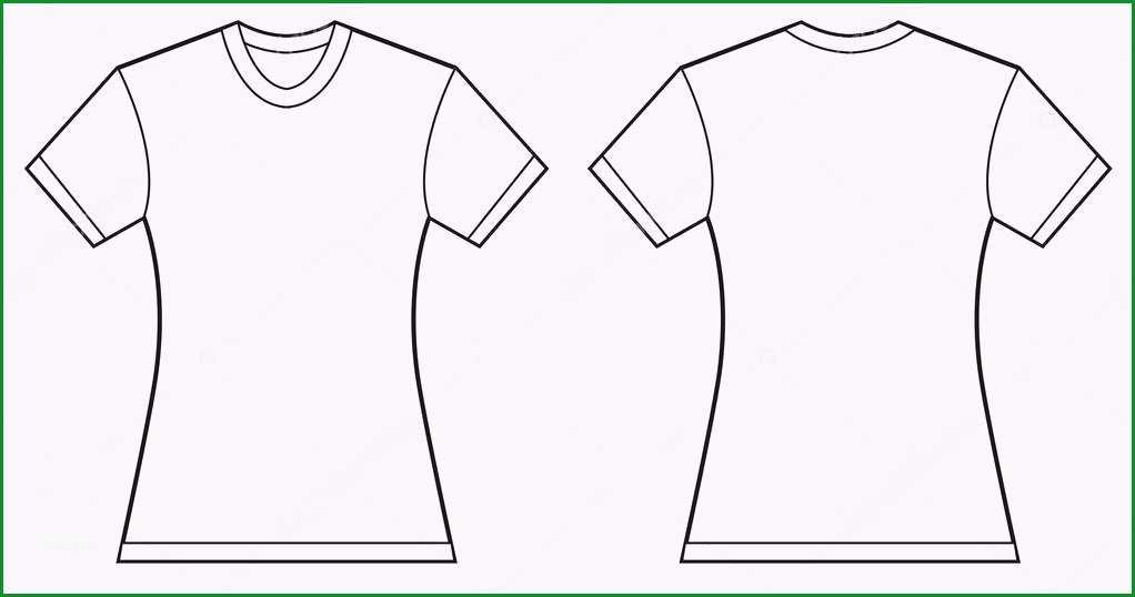 stock illustration women blank shirt design template