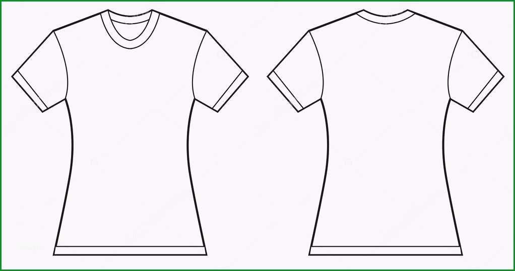 stock illustration women blank shirt design template