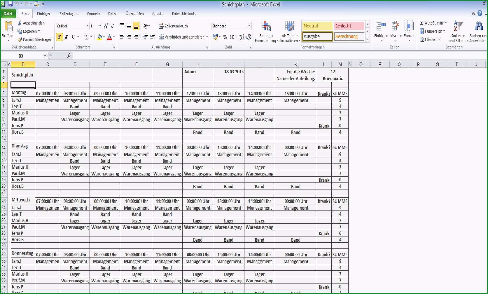 wartungsprotokoll vorlage excel