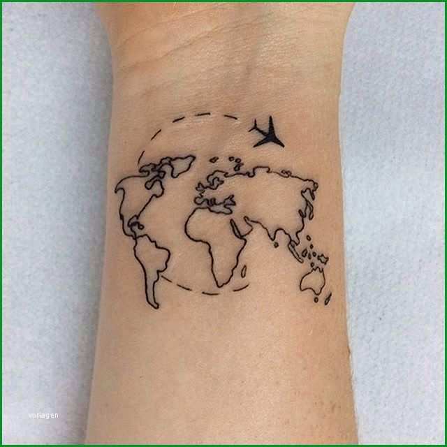 Faszinieren Weltkarte Tattoo Vorlage Sie Kennen Müssen