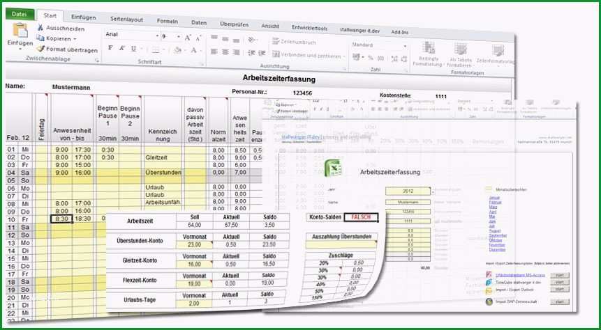 zeiterfassung excel