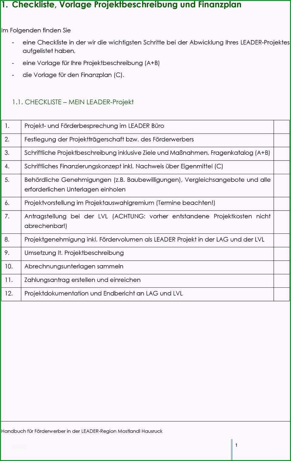 1 checkliste vorlage projektbeschreibung und finanzplan