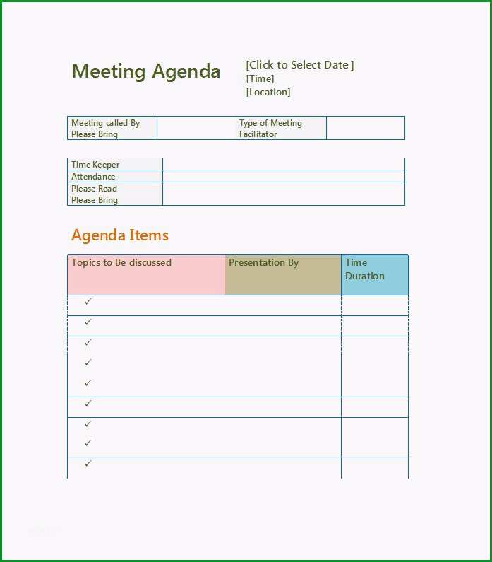 17 agenda meeting vorlage