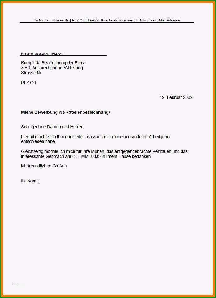 18 formloses schreiben vorlage