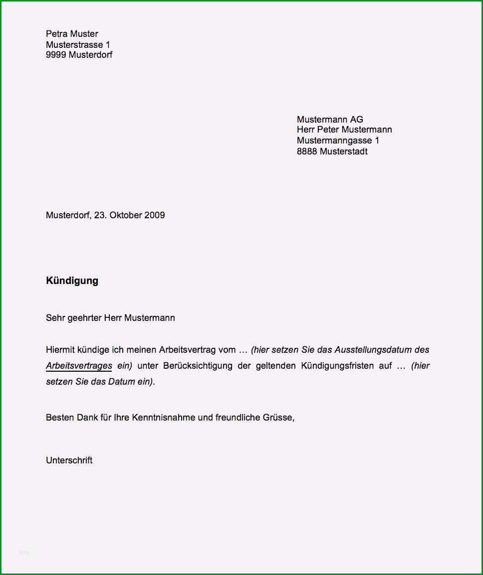 1ampamp1 kundigung vorlage pdf fabelhaft vorlage kundigung muster vorlage