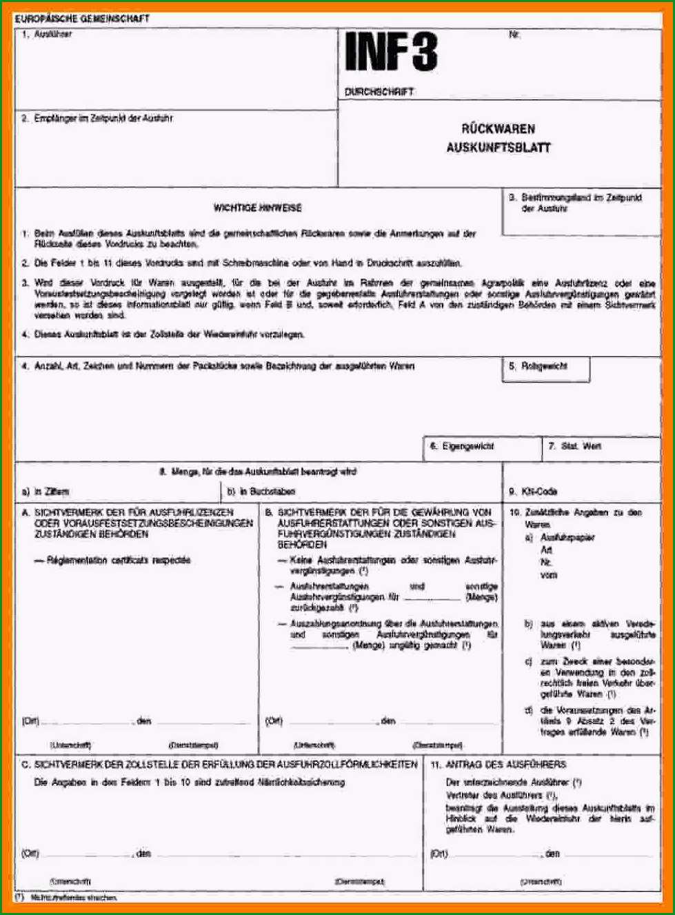 20 proforma rechnung vorlage