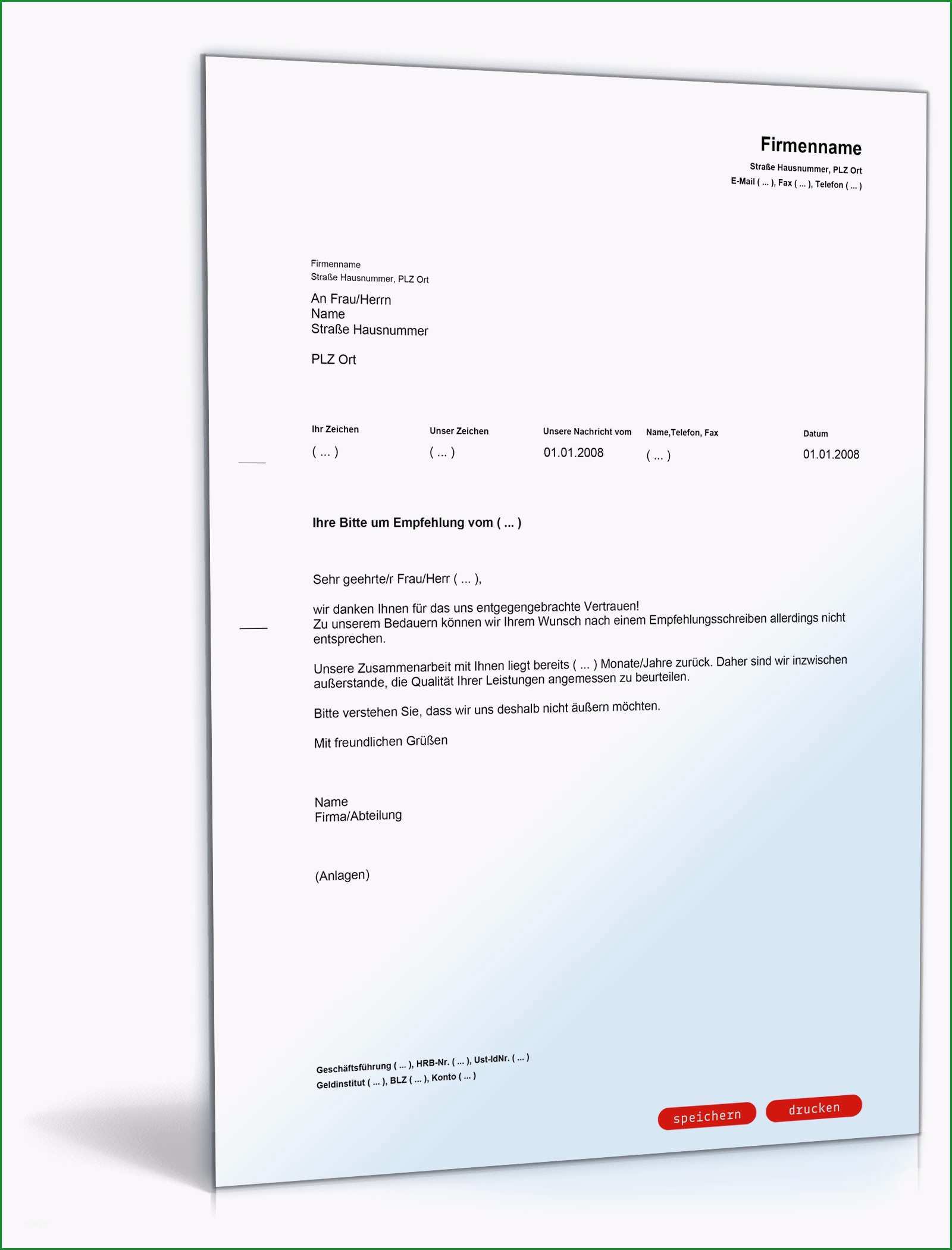 de ch zurueckweisung bitte empfehlungsschreiben