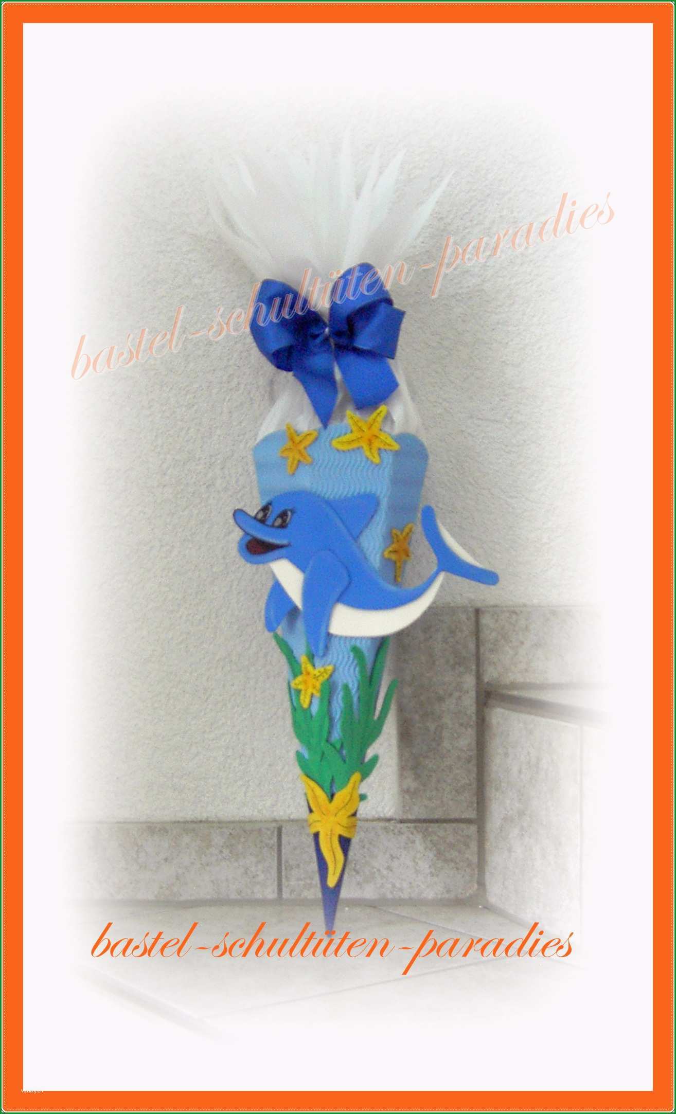 product info info=p272 bastelset geschwistertuete delphin 2 hellblau