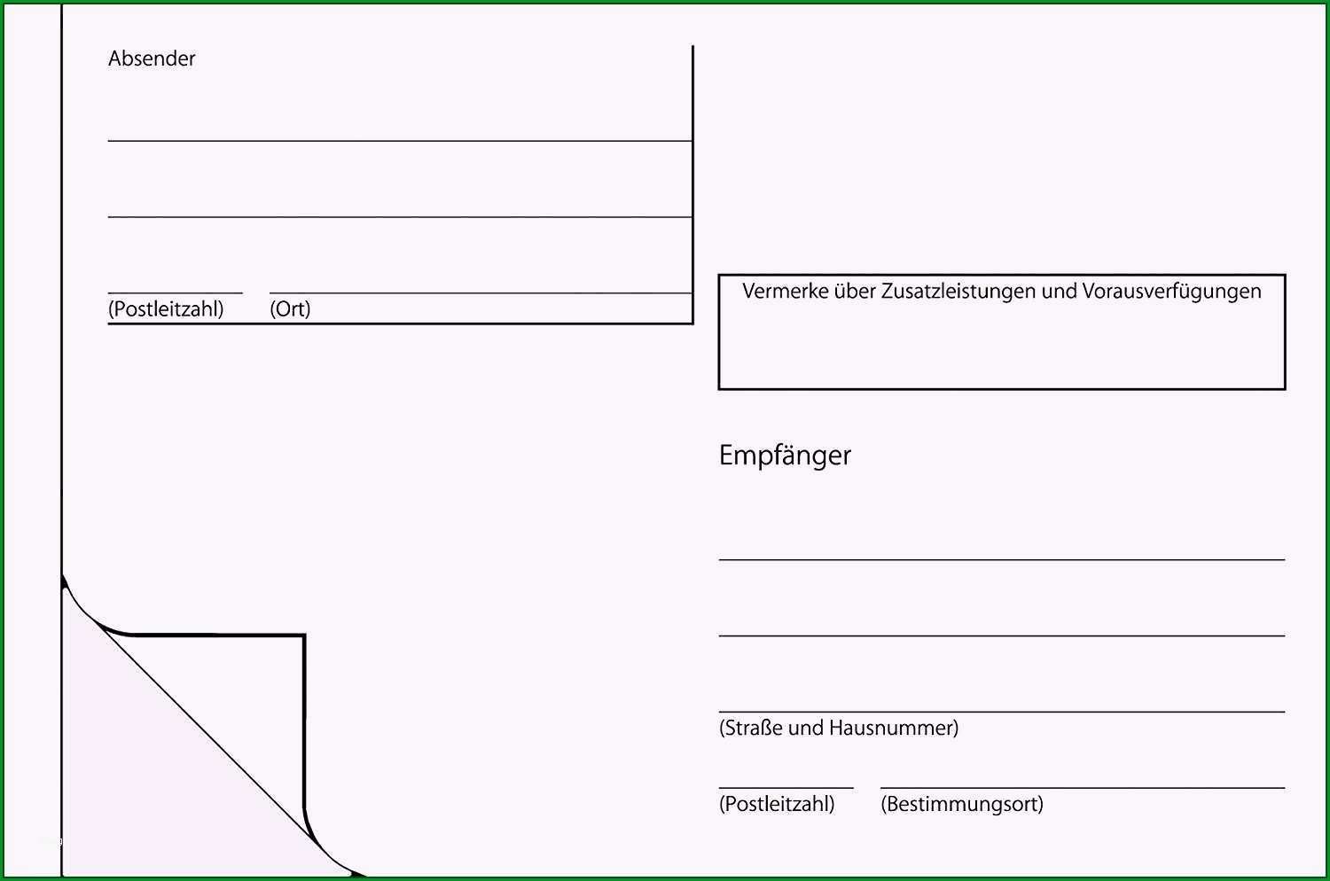 Beste Bemerkenswert Briefumschlag Beschriften Vorlage 2019