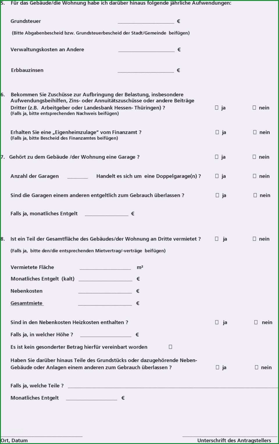 burgschaft wohnung muster