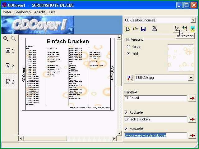 cdcover einfach drucken rbytes